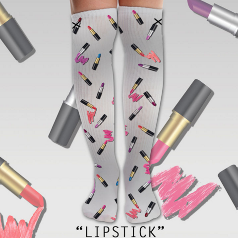 Odd Sox Lipstick Knee High Socks