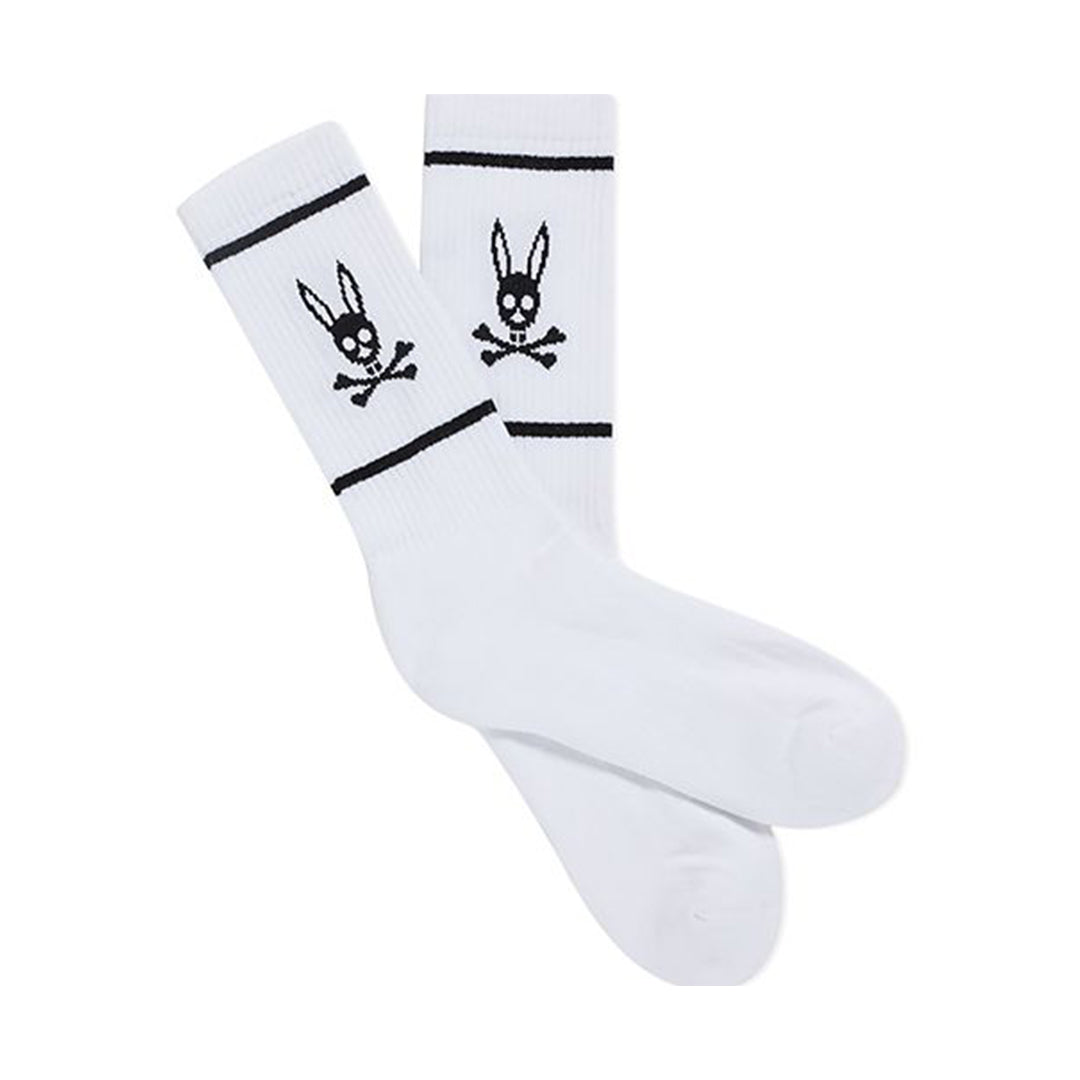 Psycho Bunny Mens Socks II - White
