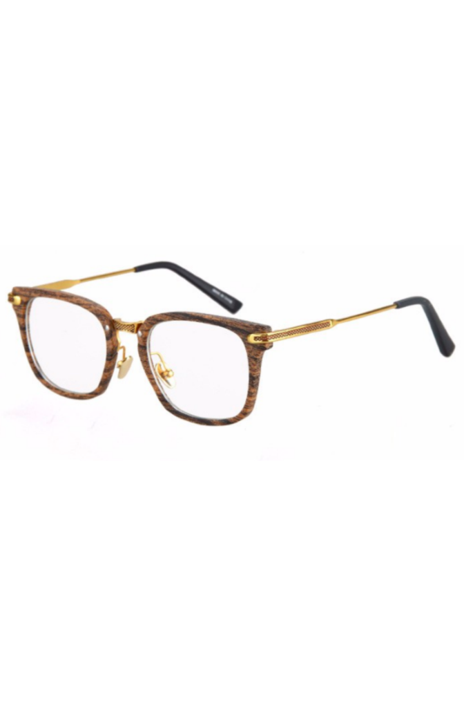 Stinson Clear Brown Wood Sunglasses