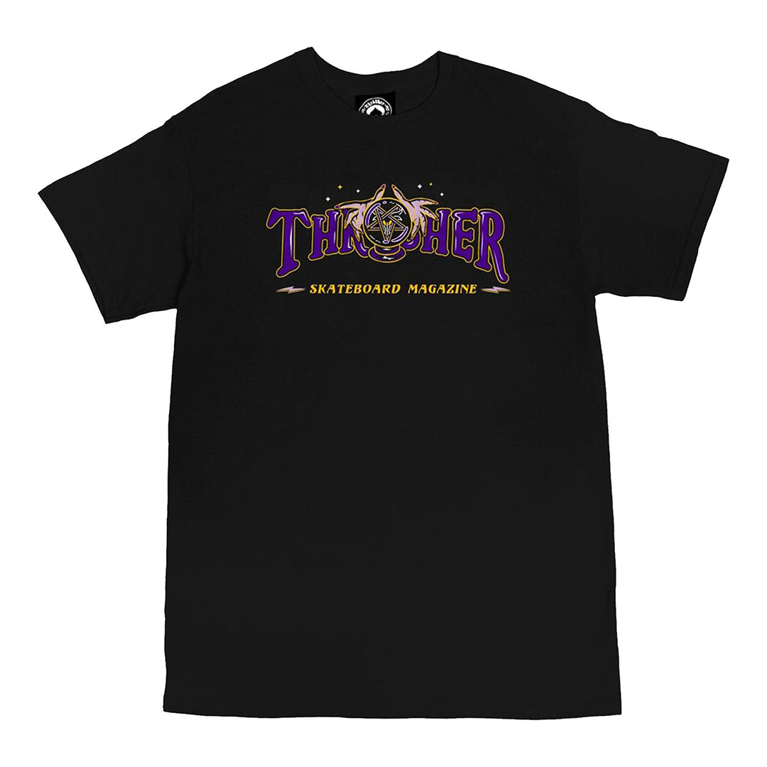 Thrasher Fortune Logo S/S Tee in Black