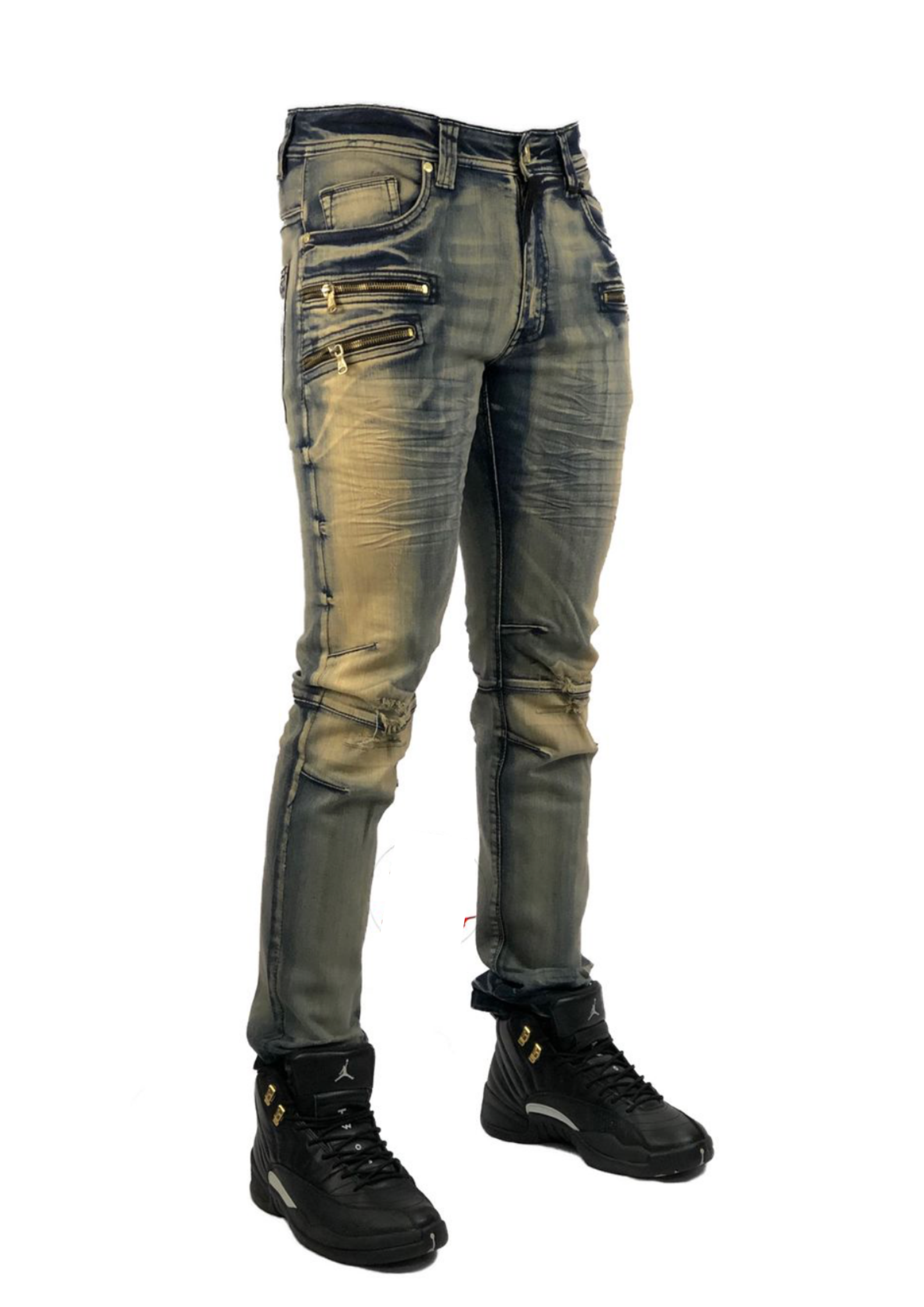 Elite Premium Denim Topaz Biker Jeans – YNGDGRT$