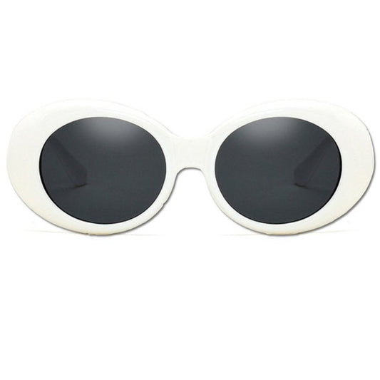 White Oval Sunglasses