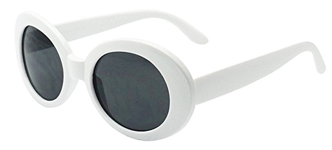 White Oval Sunglasses