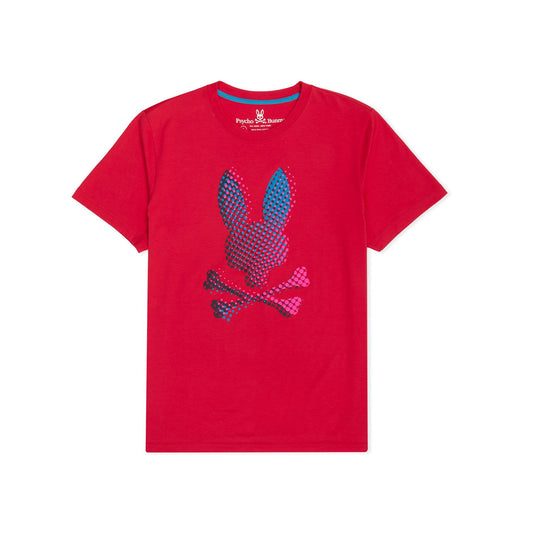 Psycho Bunny Mens Hindes Graphic Tee - Bright Fuschia