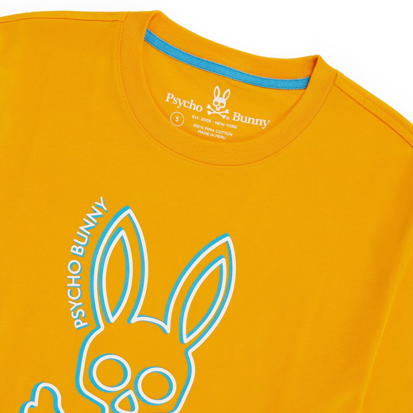 Psycho Bunny Mens Gresham Graphic Tee - Saffron