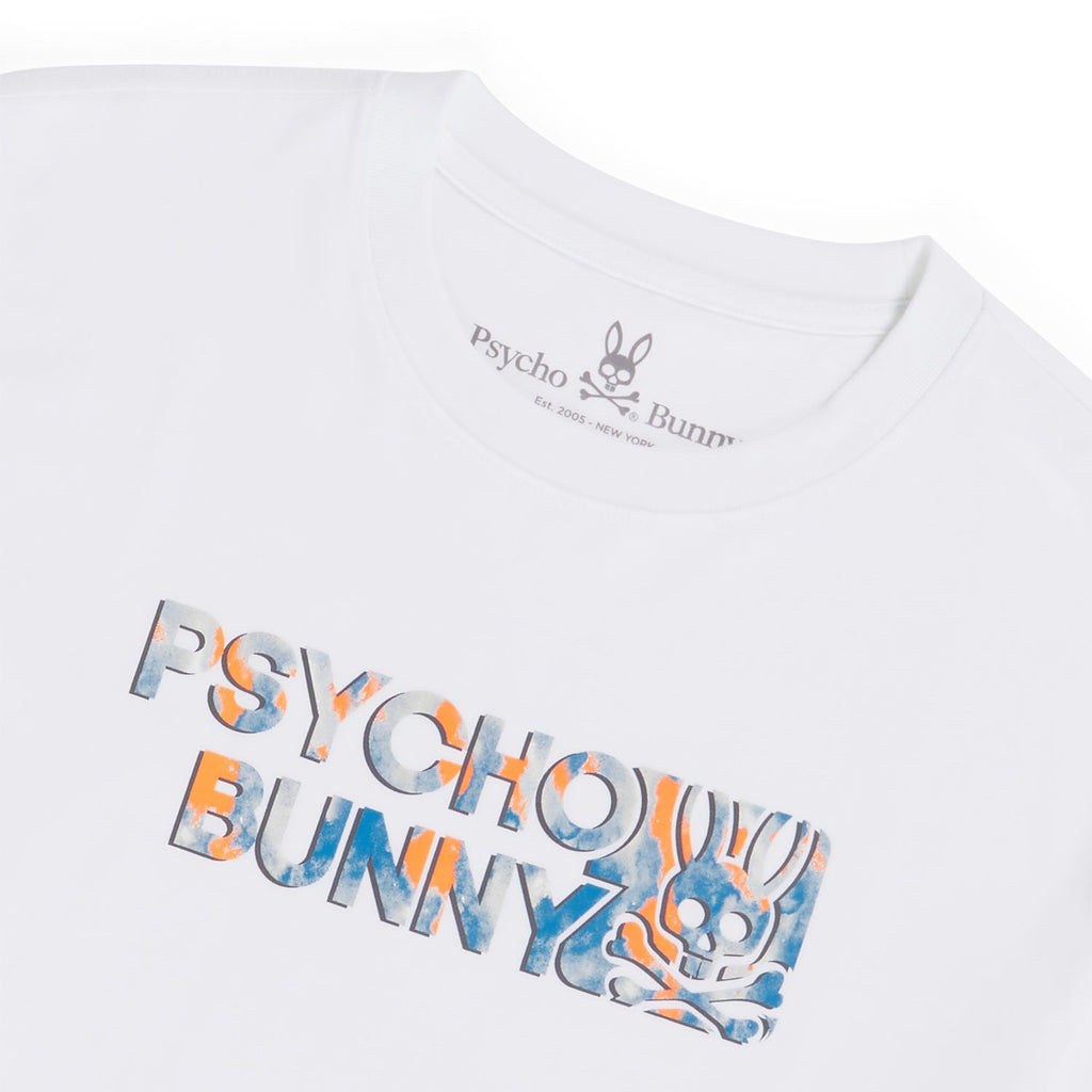 Psycho Bunny Mens Meyer Graphic Tee - White