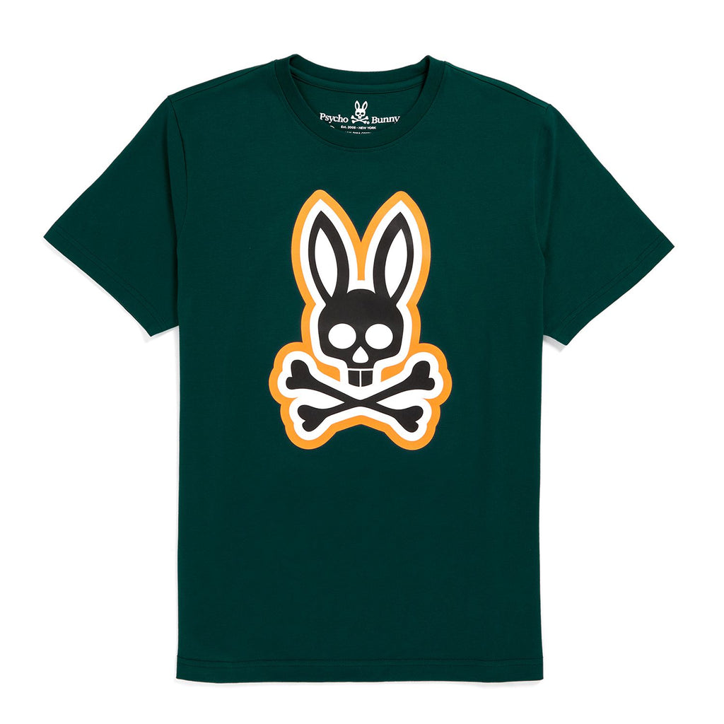 Psycho Bunny Mens Patchin Graphic Tee - Spruce