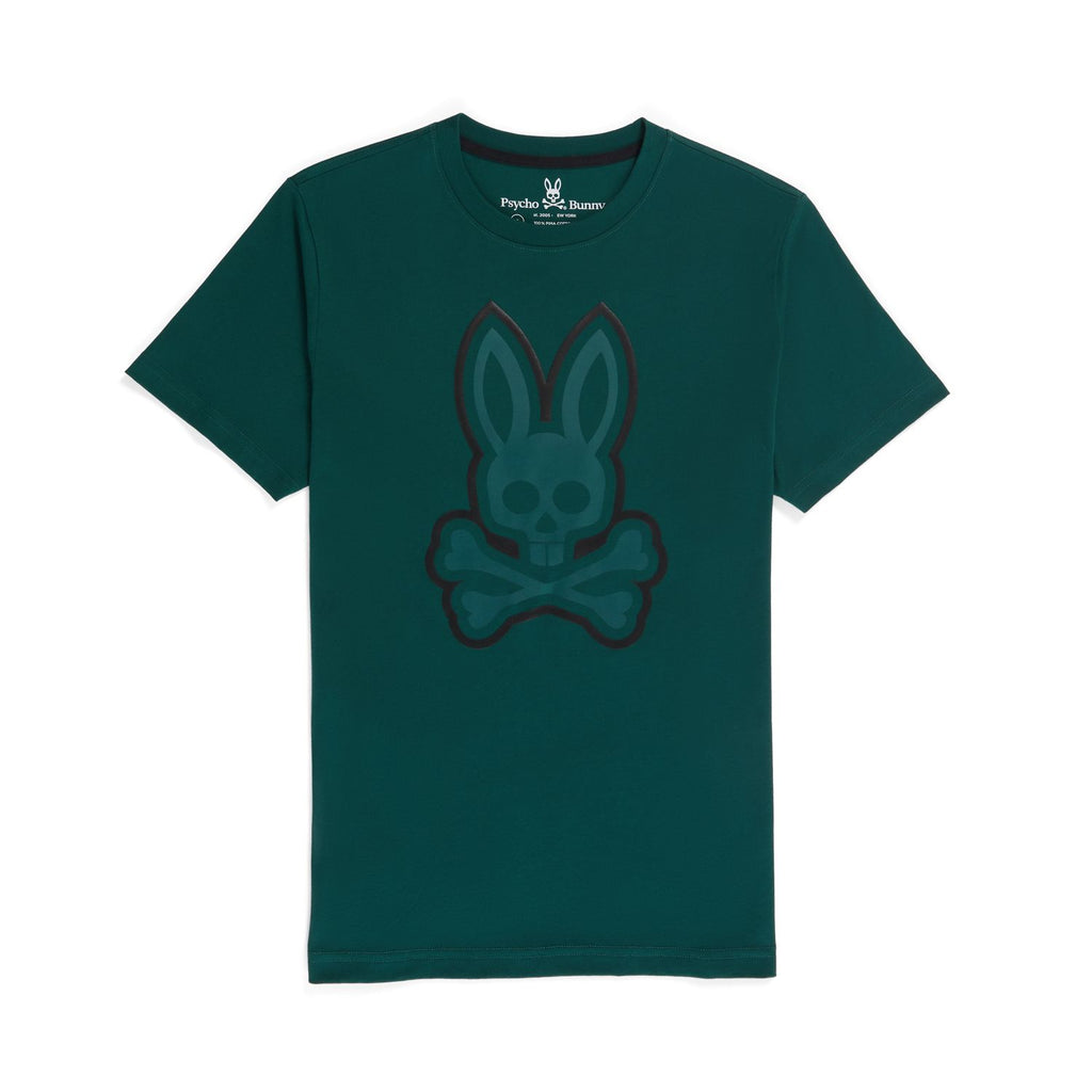 Psycho Bunny Mens Percy Graphic Tee - Spruce