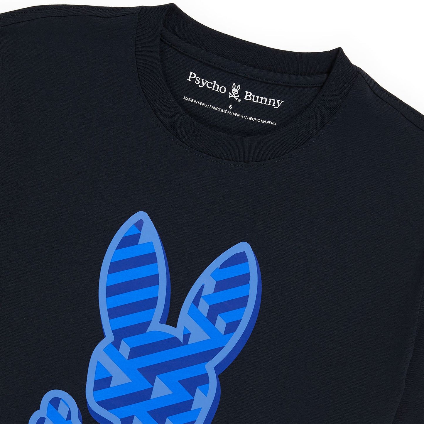 Psycho Bunny Mens Pisani Graphic Tee - Navy/Blue