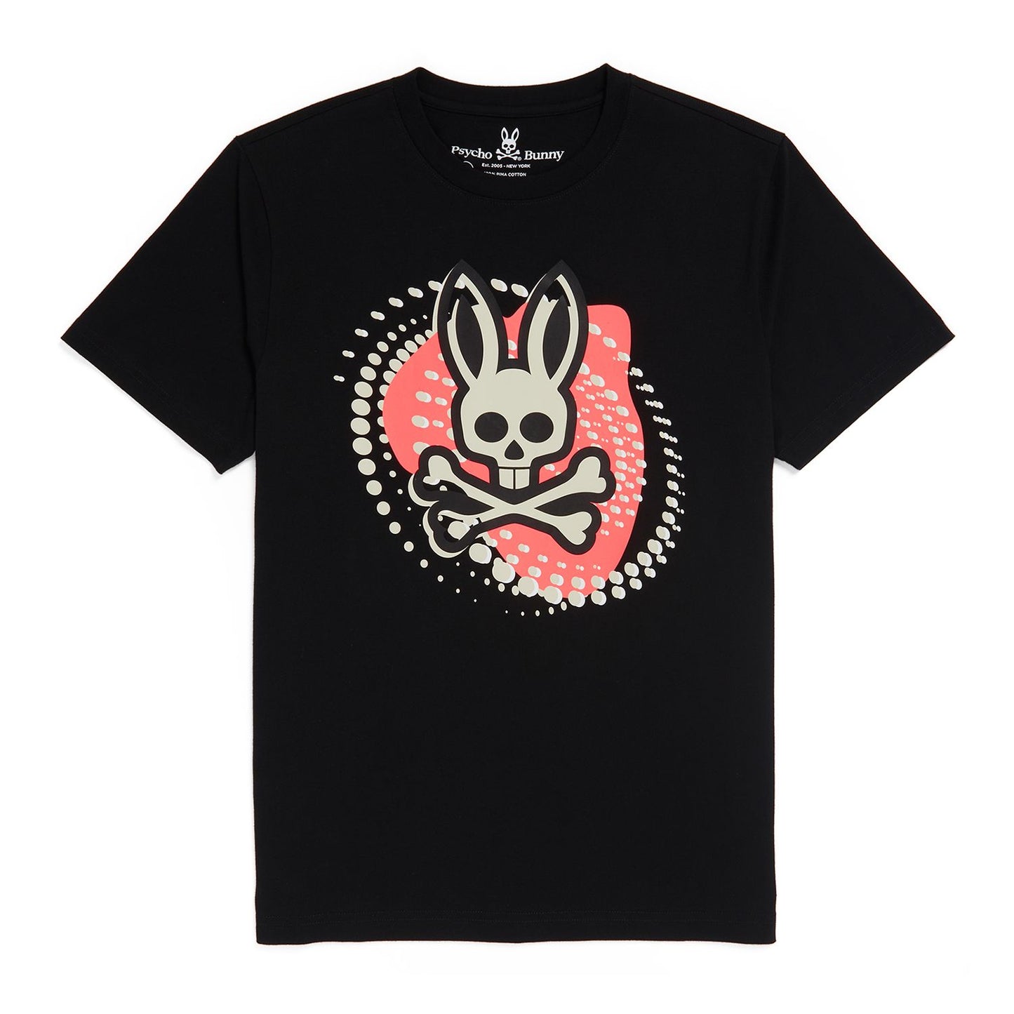 Psycho Bunny Mens Hurell Graphic Tee - Black