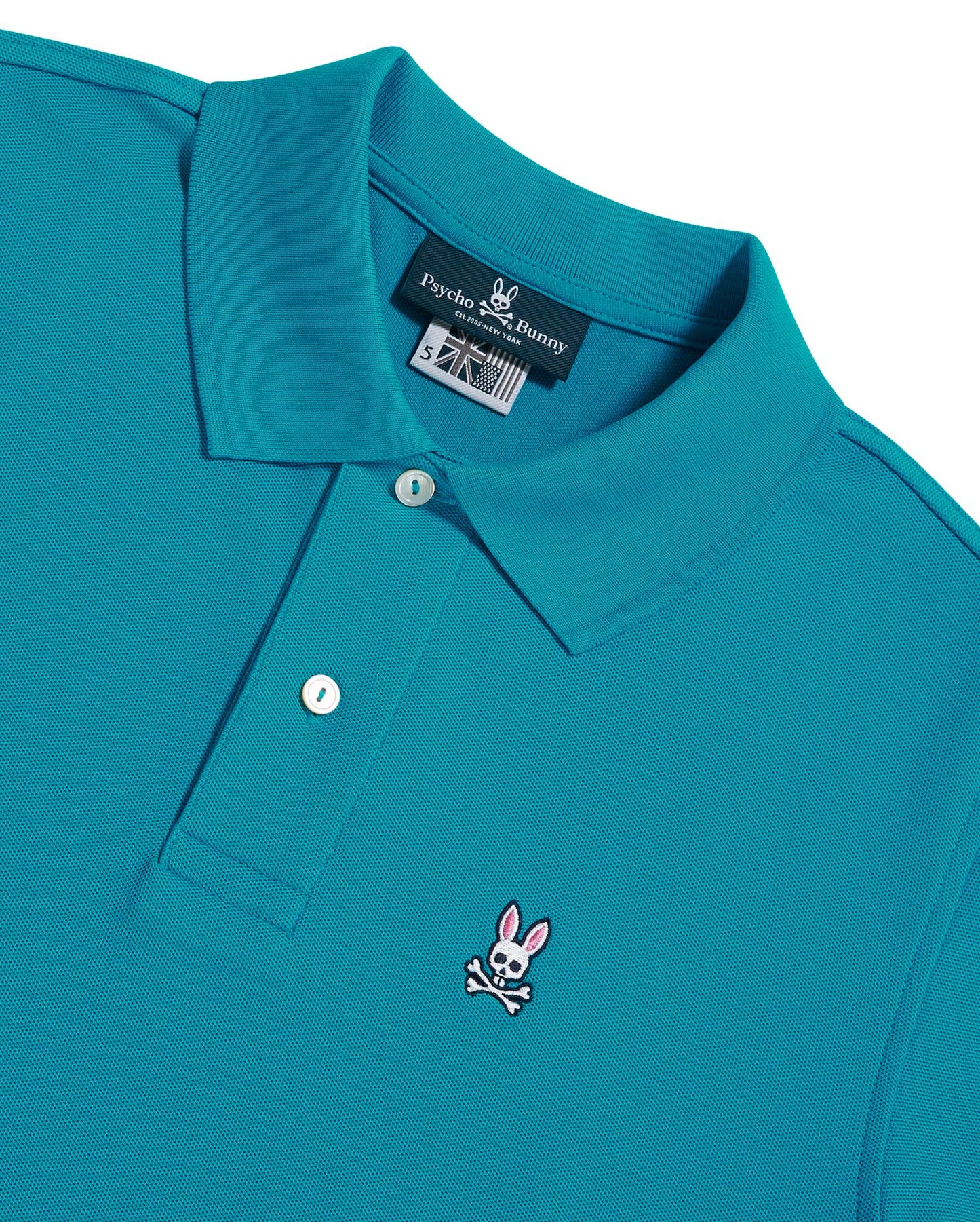 Psycho Bunny Mens Classic Polo - Blue Clay