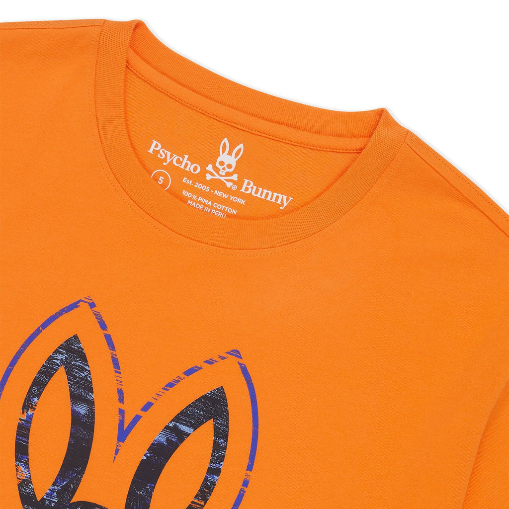 Psycho Bunny Mens Norby Graphic Tee - Mojave Orange