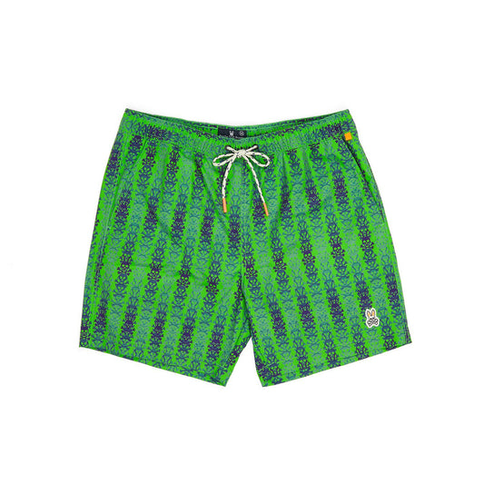 Psycho Bunny Mens Hudson Swim Shorts - Neon Stem