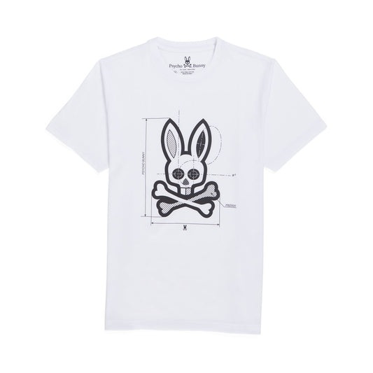 Psycho Bunny Depoe Graphic Tee - White