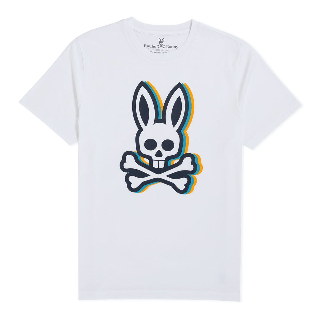 Psycho Bunny Challis Graphic Tee in White