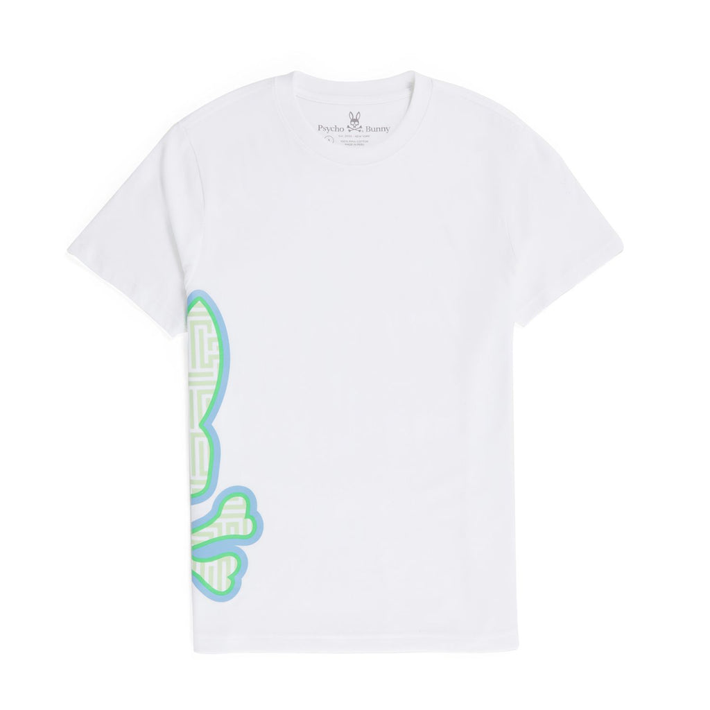 Psycho Bunny Mens Dammes Graphic Tee - White