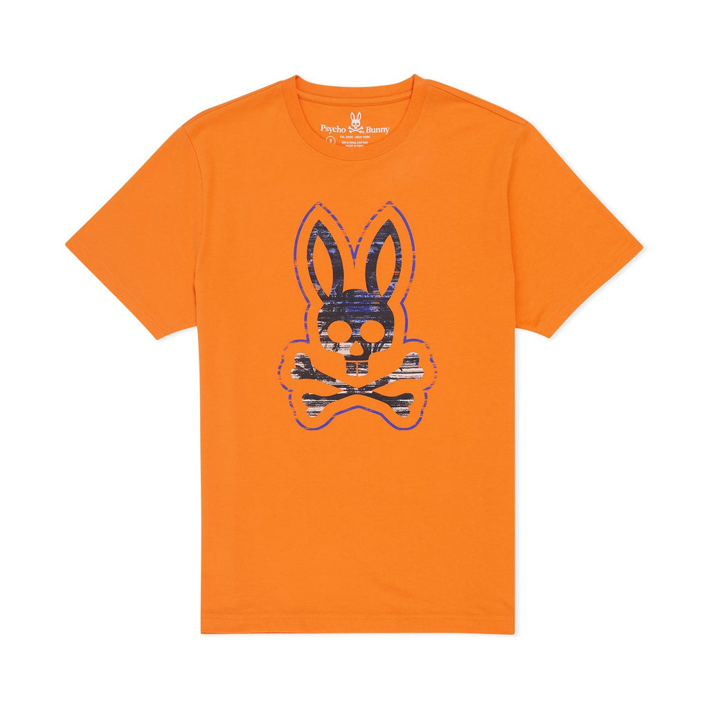 Psycho Bunny Mens Norby Graphic Tee - Mojave Orange