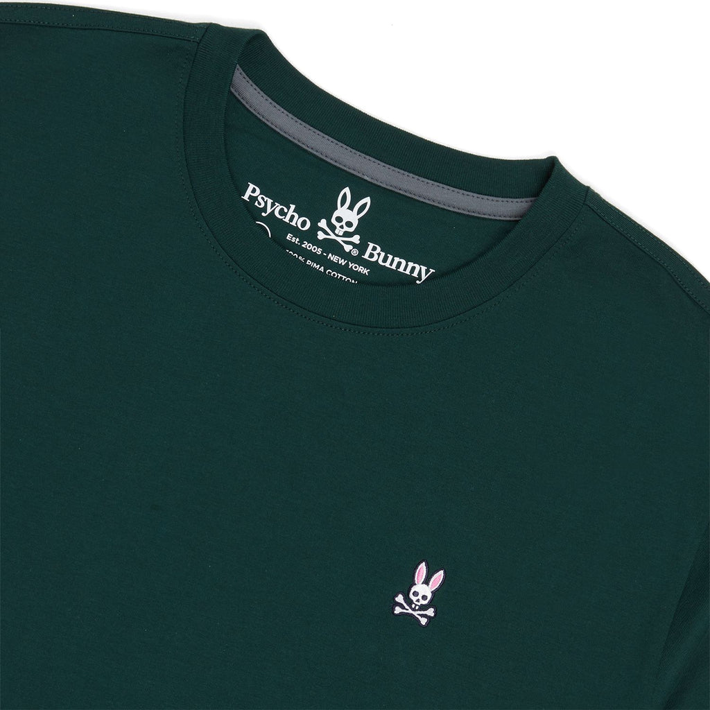 Psycho Bunny Mens Classic Crew Neck Tee - Forest Green