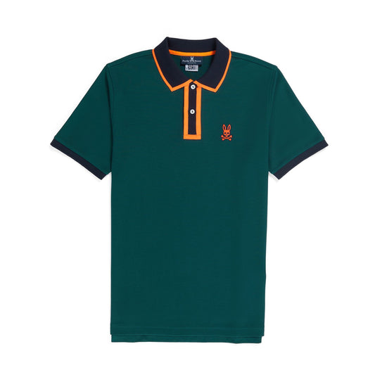 Psycho Bunny Mens Kay Fashion Polo - Spruce