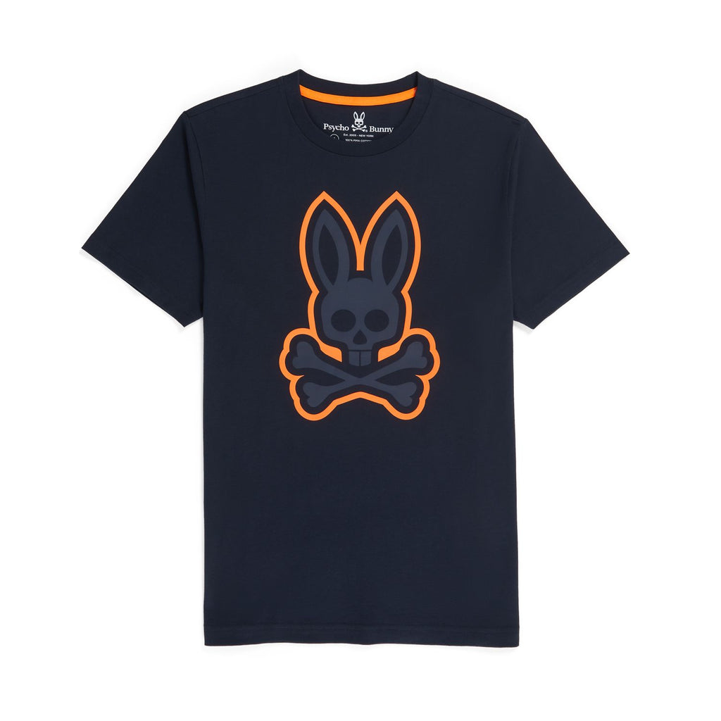 Psycho Bunny Mens Percy Graphic Tee - Navy