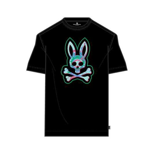 Psycho Bunny Mens Alsop Graphic Tee - Black