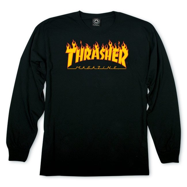 Thrasher Magazine Flame L/S Logo Tee
