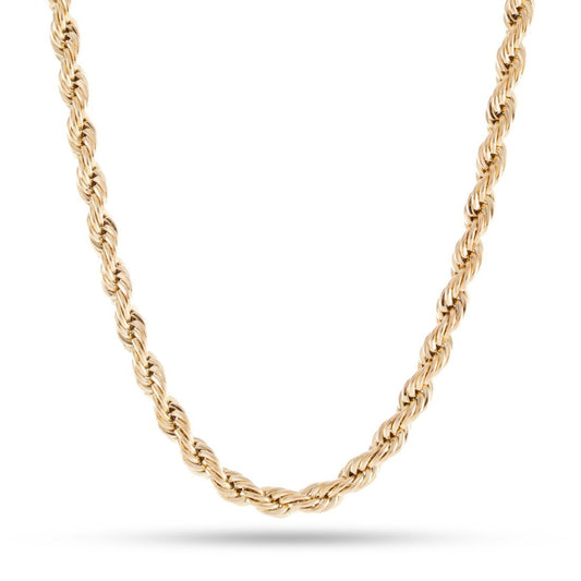 King Ice 6mm 14K Gold Rope Chain