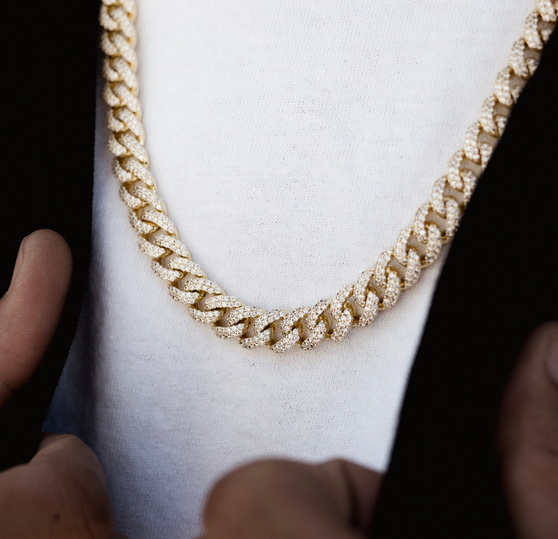 Gold Gods 10MM Diamond Cuban Link Chain