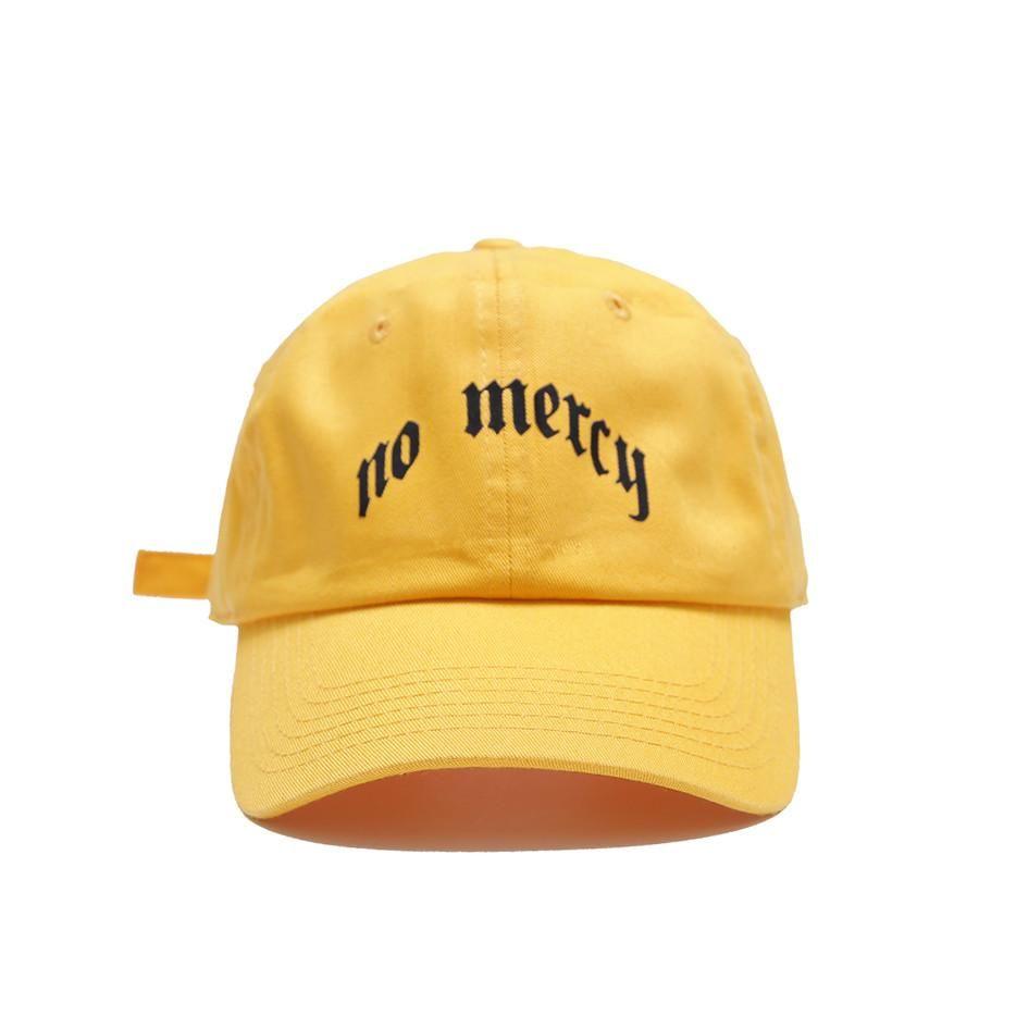 No Mercy Dad Hat in Gold
