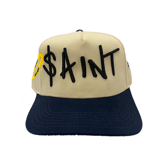 Dropout Saint Panel Hat - Natural/Navy