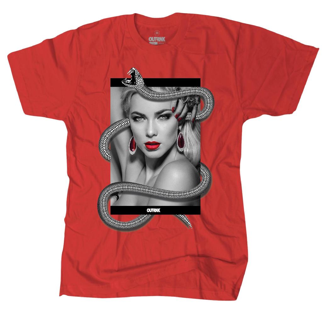 Outrank Snake Eyes Tee in Red