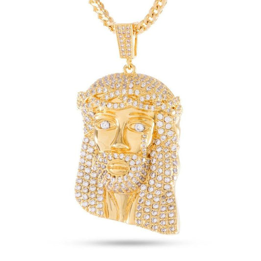 King Ice The 14K Gold Jesus Piece Necklace