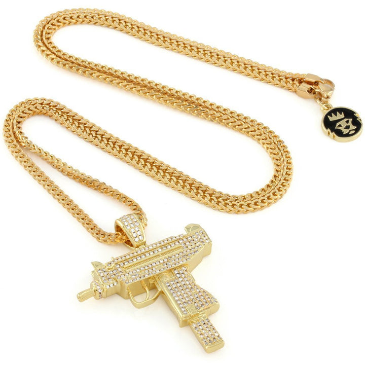 King Ice The Gold Uzi Necklace